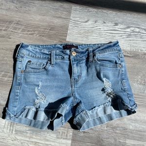 Distress demon shorts